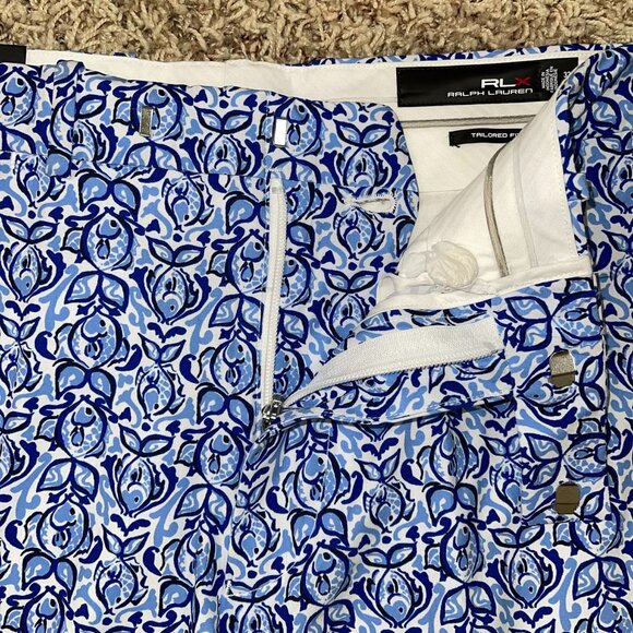 RLX Ralph Lauren Men’s Tailored Fit Water-Repellent Golf Pants Blue, Size 32x32 - Picture 6 of 16